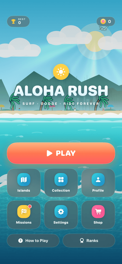 Aloha Rush screen